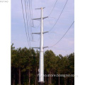 35KV galvanized polygon steel power poles